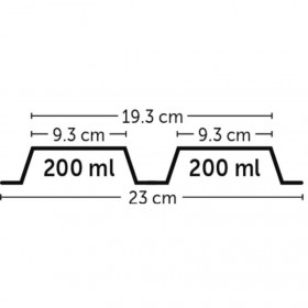 Двойна купа за кучета  -  Flamingo  DUPLEX MUK  2 x 200 ml 